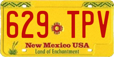 NM license plate 629TPV