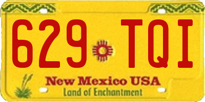 NM license plate 629TQI