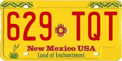 NM license plate 629TQT