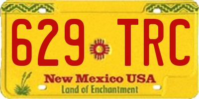 NM license plate 629TRC