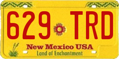 NM license plate 629TRD