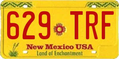 NM license plate 629TRF
