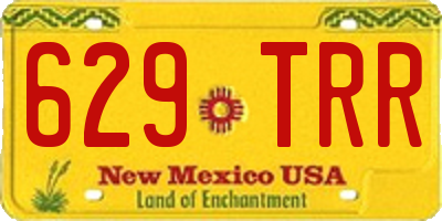NM license plate 629TRR