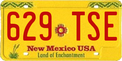 NM license plate 629TSE