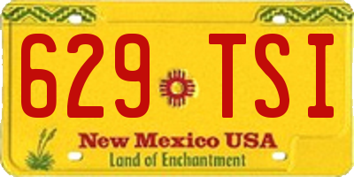 NM license plate 629TSI
