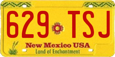 NM license plate 629TSJ