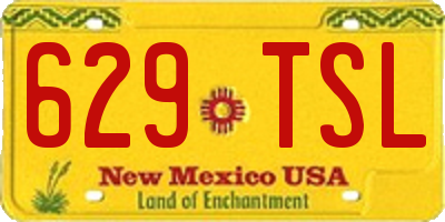 NM license plate 629TSL