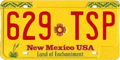 NM license plate 629TSP