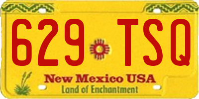 NM license plate 629TSQ