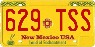 NM license plate 629TSS