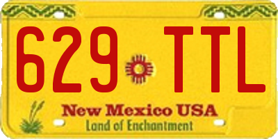 NM license plate 629TTL