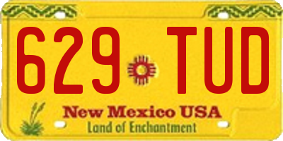 NM license plate 629TUD