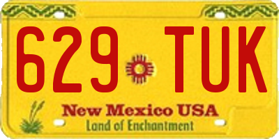 NM license plate 629TUK