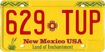 NM license plate 629TUP