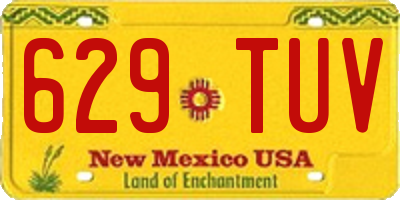 NM license plate 629TUV