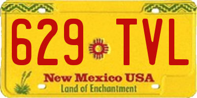 NM license plate 629TVL