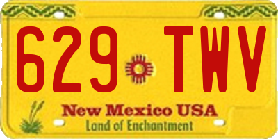 NM license plate 629TWV
