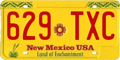 NM license plate 629TXC
