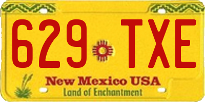 NM license plate 629TXE