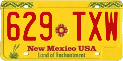NM license plate 629TXW