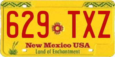NM license plate 629TXZ