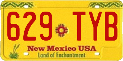 NM license plate 629TYB