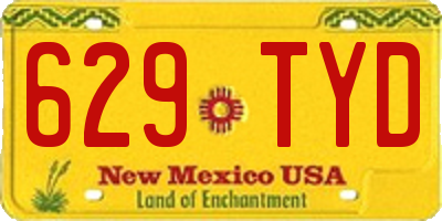 NM license plate 629TYD