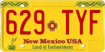 NM license plate 629TYF