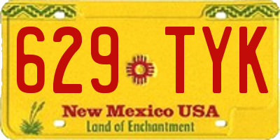 NM license plate 629TYK