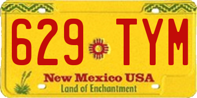 NM license plate 629TYM