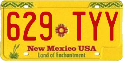 NM license plate 629TYY