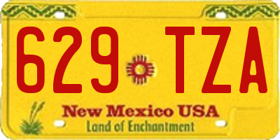 NM license plate 629TZA