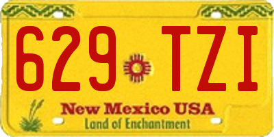 NM license plate 629TZI