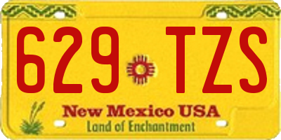 NM license plate 629TZS