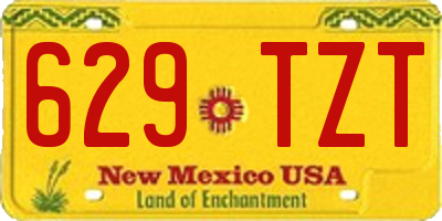 NM license plate 629TZT