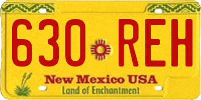 NM license plate 630REH