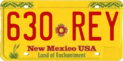 NM license plate 630REY