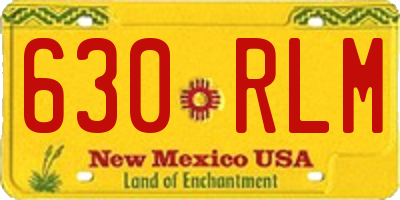 NM license plate 630RLM