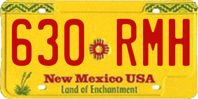 NM license plate 630RMH