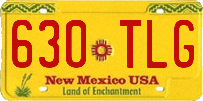 NM license plate 630TLG