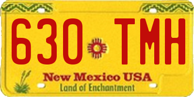 NM license plate 630TMH