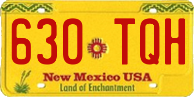 NM license plate 630TQH