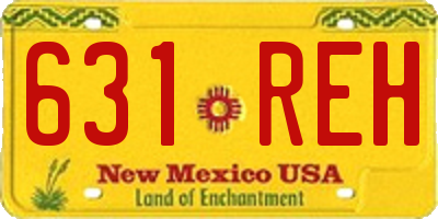 NM license plate 631REH