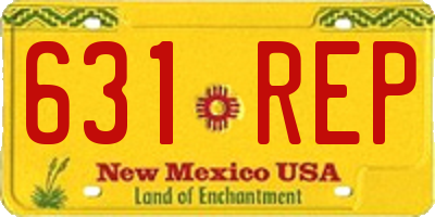 NM license plate 631REP