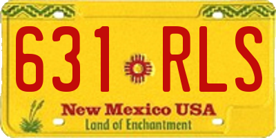 NM license plate 631RLS