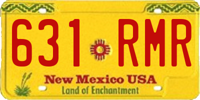 NM license plate 631RMR
