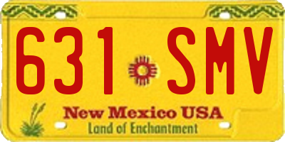 NM license plate 631SMV