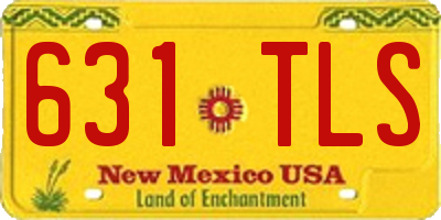 NM license plate 631TLS