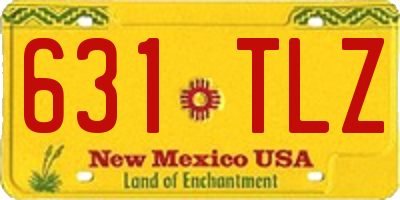NM license plate 631TLZ