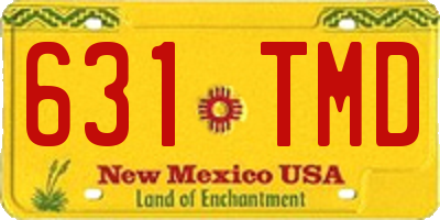 NM license plate 631TMD
